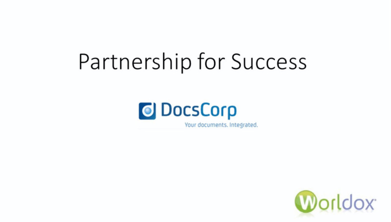 Partnership for Sucess - DocsCorp